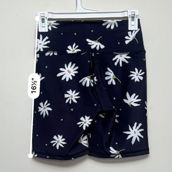 Hurley 2 Piece Black Big Daisy Floral Double Cross Sports Bra Short Set Size XS - Picture 11 of 16